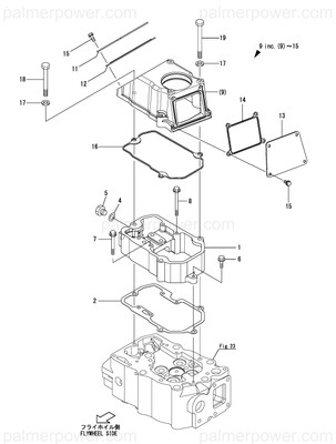 Order YANMAR 148661-11350 Rubber Pk,Suc Cover