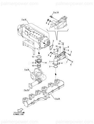 Order YANMAR 148660-49234 Bend, Cooler Inlet