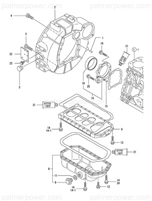 Order YANMAR 129400-01770 Oil Pan Assy