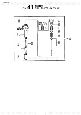 Order YANMAR 126630-53050 Valve Assy,Injection