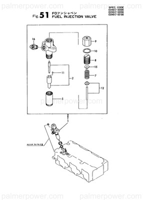 Order YANMAR 123600-53002 Valve Assy,Injection