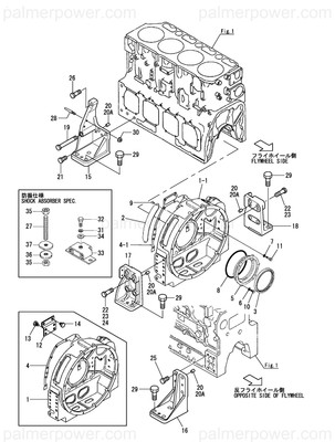 Order YANMAR 126650-01682 Gasket, Housing