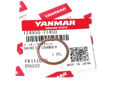 YANMAR 124950-11450 Gasket, Chamber YANMAR 124950-11450 Gasket, Chamber