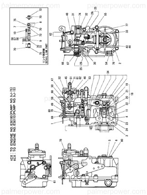 Order YANMAR 121850-61320 Bearing, Thrust Ball