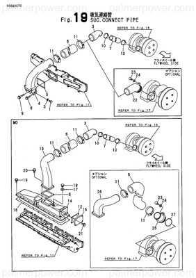 Order YANMAR 126650-12212 Gasket, Pipe