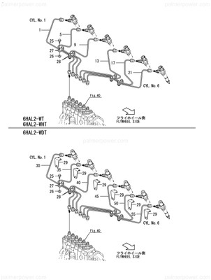 Order YANMAR 126665-59920 Pipe, Injection No.3