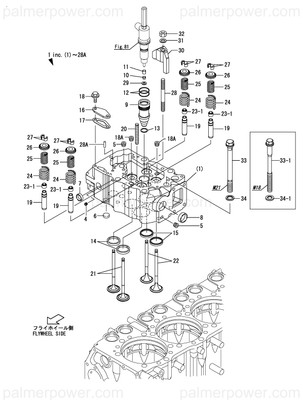 Order YANMAR 148620-11900 Retainer, Valve