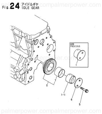Order YANMAR 129573-25100 Gear Assy, Idle