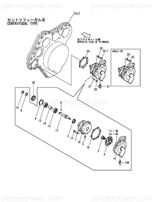 Order YANMAR 41641-550451 Impeller, Pump