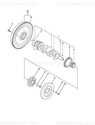 Order YANMAR 129400-28121 Gear, Balancer
