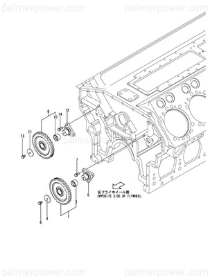 Order YANMAR 148960-14861 Gear Assy, Idle A