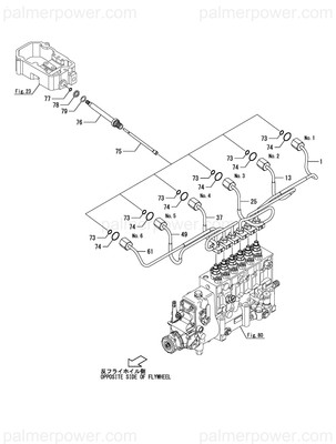Order YANMAR 148665-59350 Pipe, Injection No.5