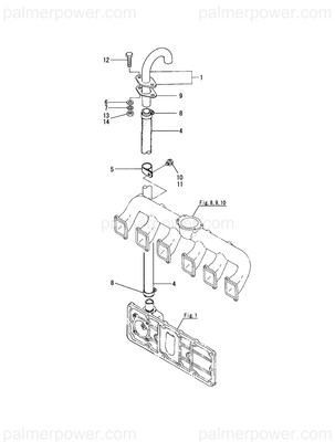 Order YANMAR 43720-801160 Pipe, Breather