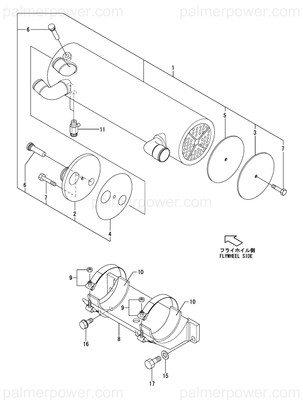 Order YANMAR 119773-44060 Cover, F
