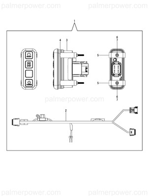 YANMAR 164100-30910 Bezel Kit, Ch Md | PalmerPower
