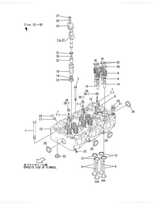 Order YANMAR 126625-01200 Bolt, Head A