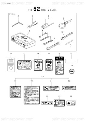 Order YANMAR 28170-001500 Plier