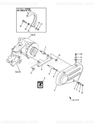 Order YANMAR 26986-080002 Nut, Lock M8