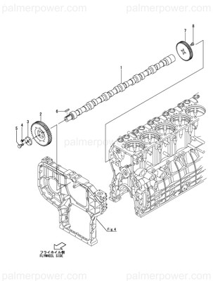 Order YANMAR 148699-14180 Camshaft