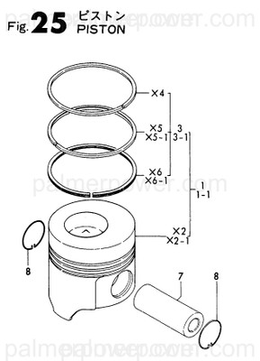 Order YANMAR 129400-22090 Piston Assy