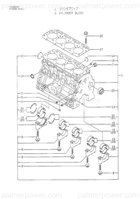 Order YANMAR 729407-01561 Block Assy, Cylinder