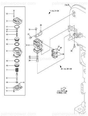 Order YANMAR 22190-100001 Washer, Seal 10