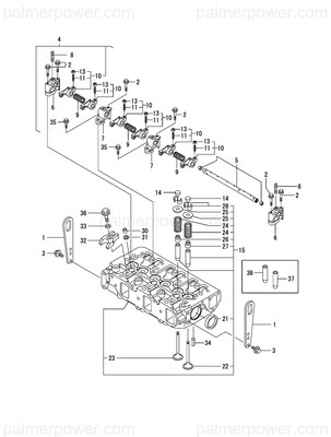 Order YANMAR 129005-11700 Head Assy, Cylinder