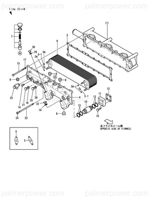 Order YANMAR 126625-33081 Gasket, Cooler Core