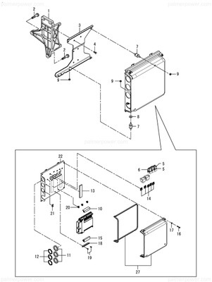 Order YANMAR 120650-75940 Isolator, Ecu Upper
