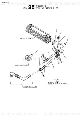 Order YANMAR 126635-49261 Gasket, Cooler Cover