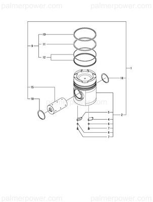 Order YANMAR 26206-080122 Bolt, M8X 12 Plated