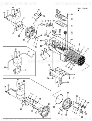 Order YANMAR 145640-09321 Flange, Zinc
