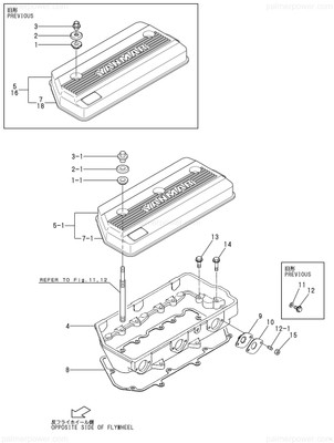 Order YANMAR 126624-11430 Gasket, Bonnet Cover