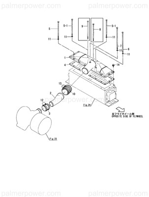 Order YANMAR 128620-18152 Gasket, Air Duct