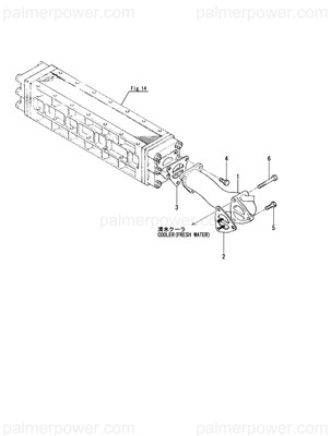 Order YANMAR 127620-49261 Gasket, Cooler Side