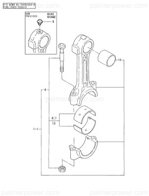 Order YANMAR 126650-23120 Metal, Piston Pin