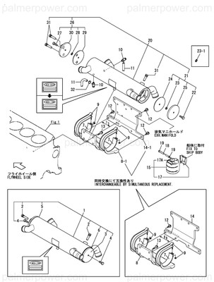 YANMAR 119175-18590 Gasket, Intercooler | PalmerPower