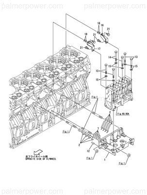 Order YANMAR 26116-121152 Bolt, M12X115 Plated
