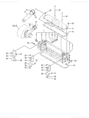 Order YANMAR 127616-18191 Gasket, Air Duct