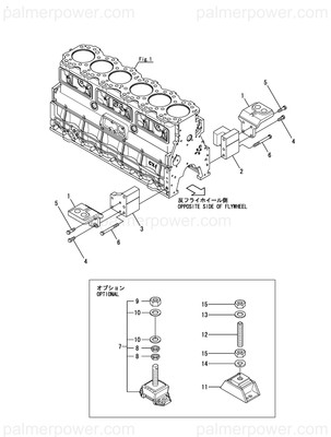 Order YANMAR 127675-08400 Bolt, Rubber