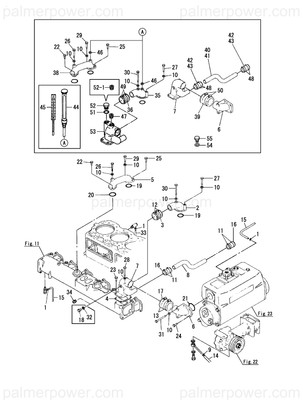 Order YANMAR 124460-77680 Retainer, Fuel Pipe
