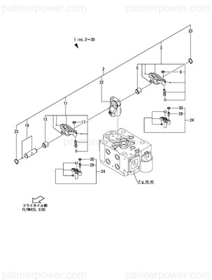 Order YANMAR 22242-000450 Ring,  45