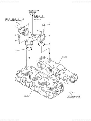 Order YANMAR 26116-120652 Bolt, M12X 65 Plated