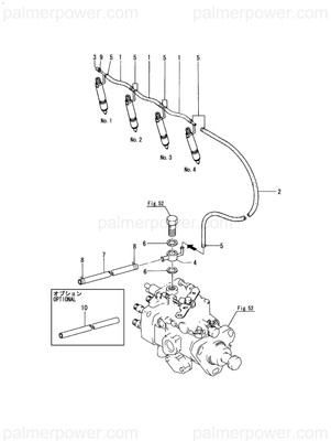 Order YANMAR 129901-59580 Joint, Fuel Pipe