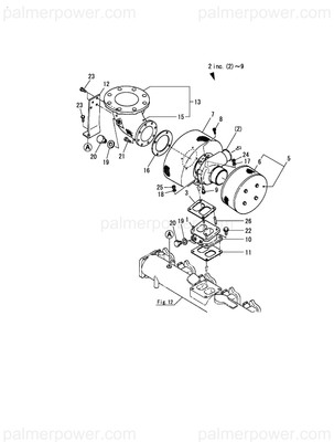 Order YANMAR 123688-18201 Gasket, Turbine