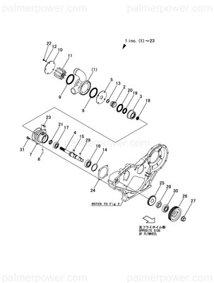 Order YANMAR 127677-42330 Nut, Pulley
