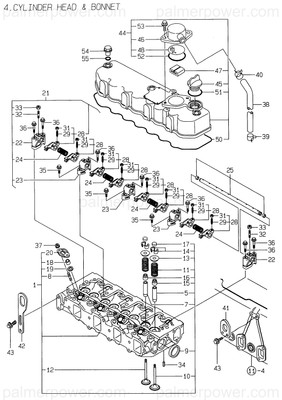Order YANMAR 129500-11240 Shaft Assy, Rocker