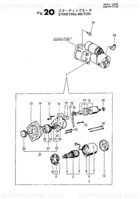 Order YANMAR 171008-77410 Bearing, Ball 1