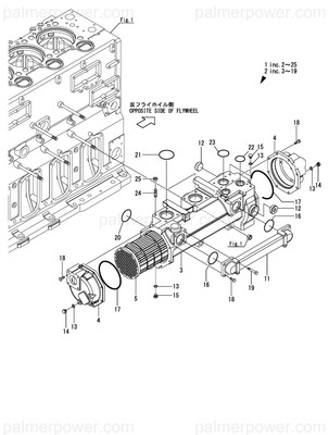 Order YANMAR 24321-002300 O-Ring, 1Ag230.0