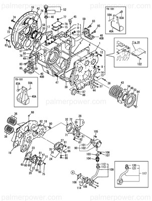 Order YANMAR 26203-100652 Bolt, M10X 65 Plated